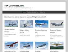 Tablet Screenshot of fsx-downloads.com